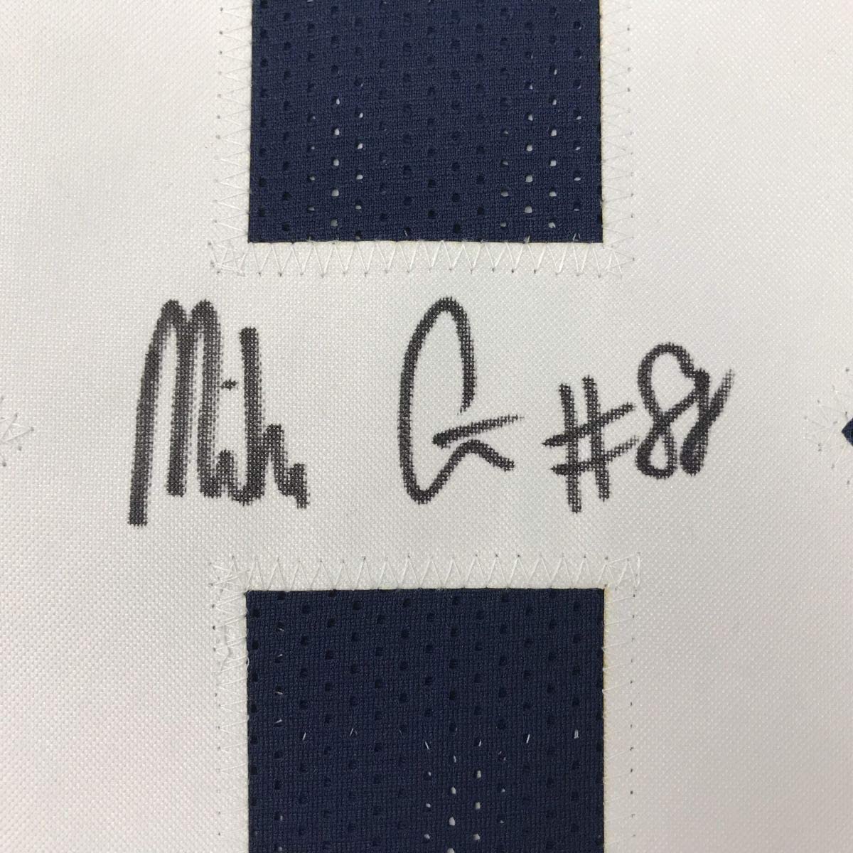 Framed Autographed/Signed Mike Gesicki 33x42 Penn State Blue College Football Jersey JSA COA