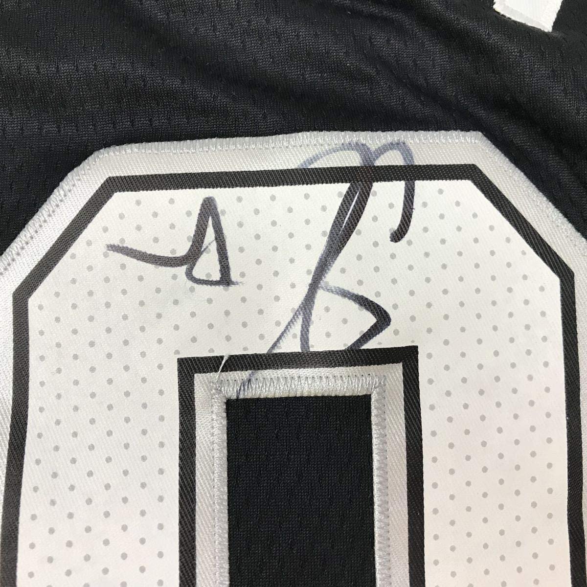 Framed Autographed/Signed DeMar DeRozan 33x42 San Antonio Black Basketball Jersey PSA/DNA COA