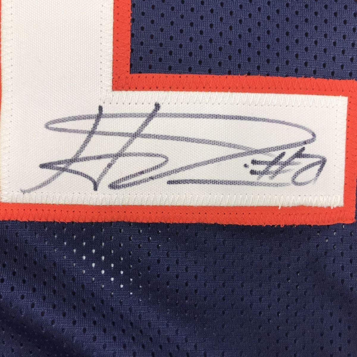 Framed Autographed/Signed Haha Ha Ha Clinton-Dix 33x42 Chicago Blue Football Jersey JSA COA