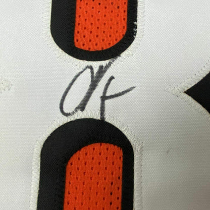 Framed Autographed/Signed Chad Johnson Ochocinco 33x42 Cincinnati Orange Football Jersey JSA COA