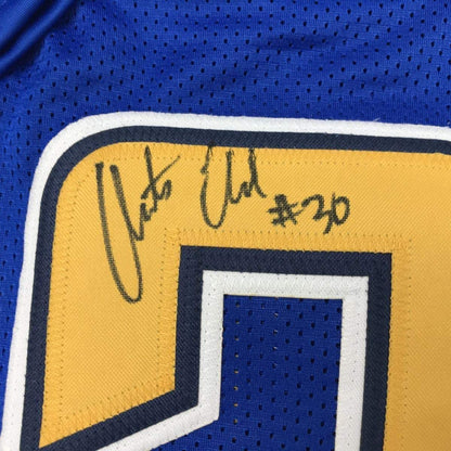 Framed Autographed/Signed Austin Ekeler 33x42 Los Angeles LA Color Rush Football Jersey Beckett BAS COA