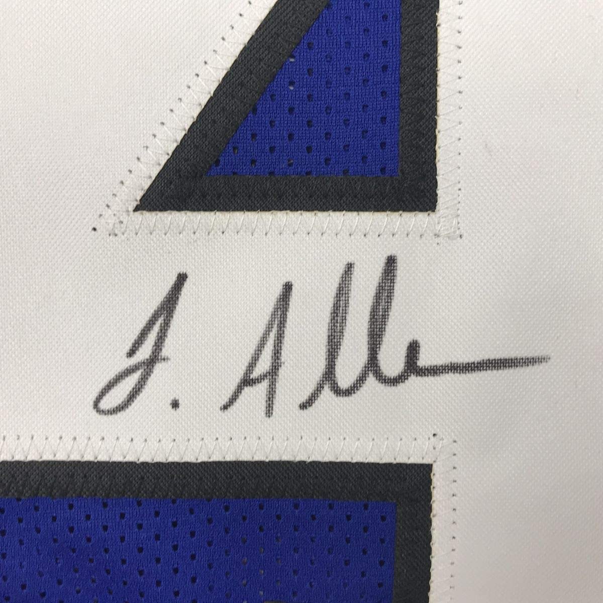Autographed/Signed Josh Allen Kentucky Blue College Football Jersey JSA COA