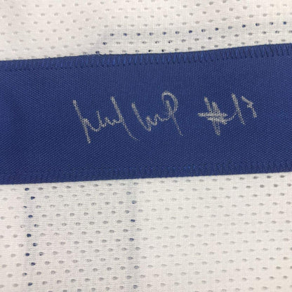 Autographed/Signed Michael Gallup Dallas White Football Jersey JSA COA