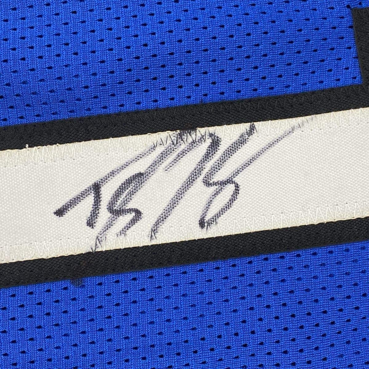 Framed Autographed/Signed Dwight Howard 33x42 Orlando Blue Basketball Jersey JSA COA
