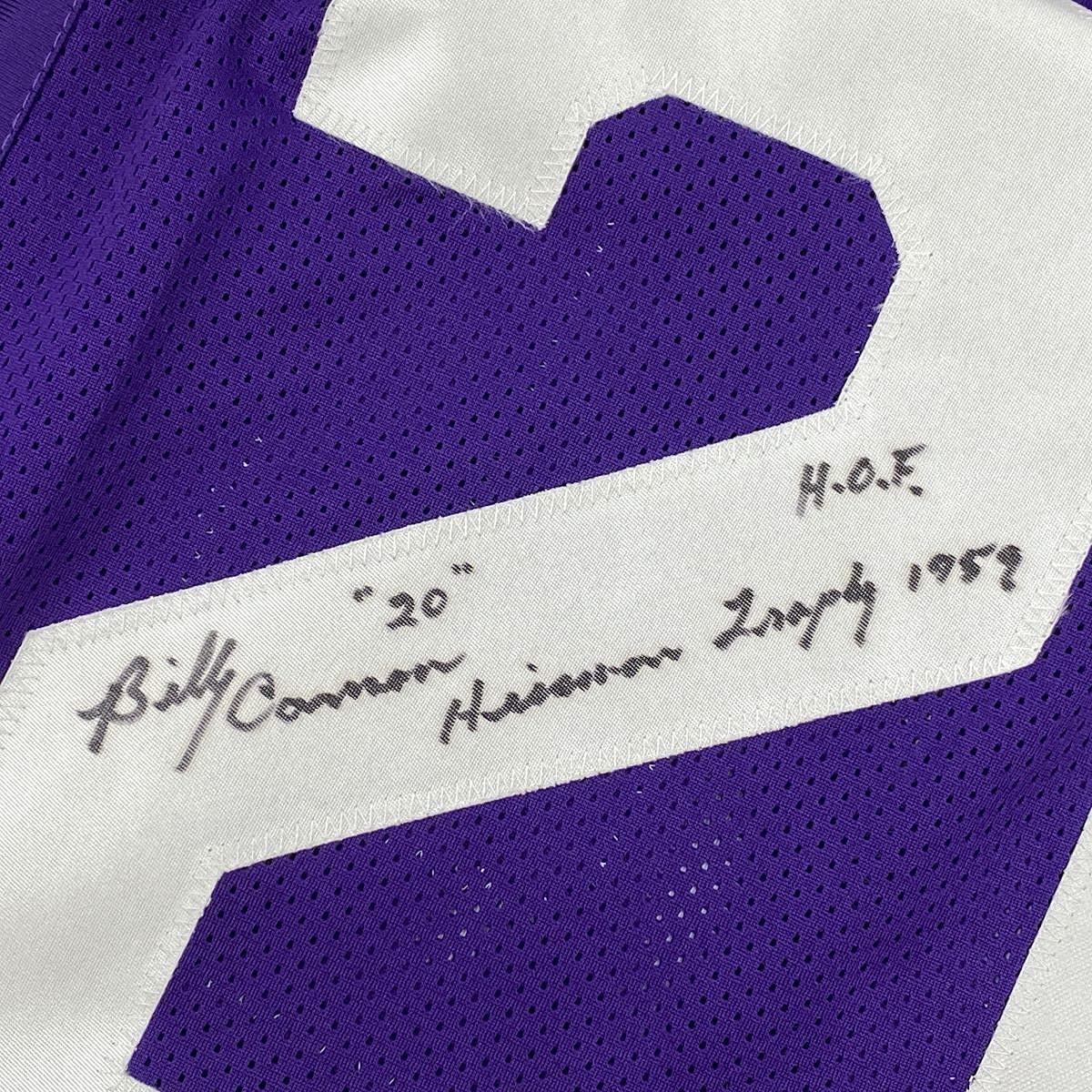 Framed Autographed/Signed Billy Cannon Heisman 33x42 1959 LSU Purple College Football Jersey JSA COA