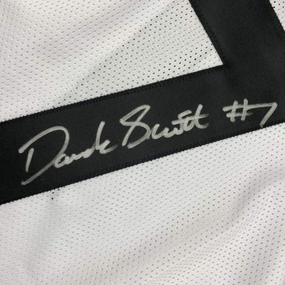 Framed Autographed/Signed D'Andre Swift 33x42 Georgia White College Football Jersey JSA COA