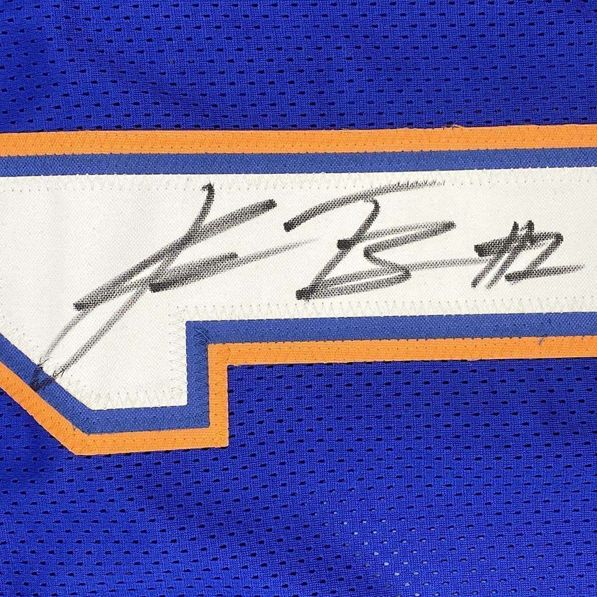 Framed Autographed/Signed Kadarius Toney 33x42 Florida Blue College Football Jersey JSA COA