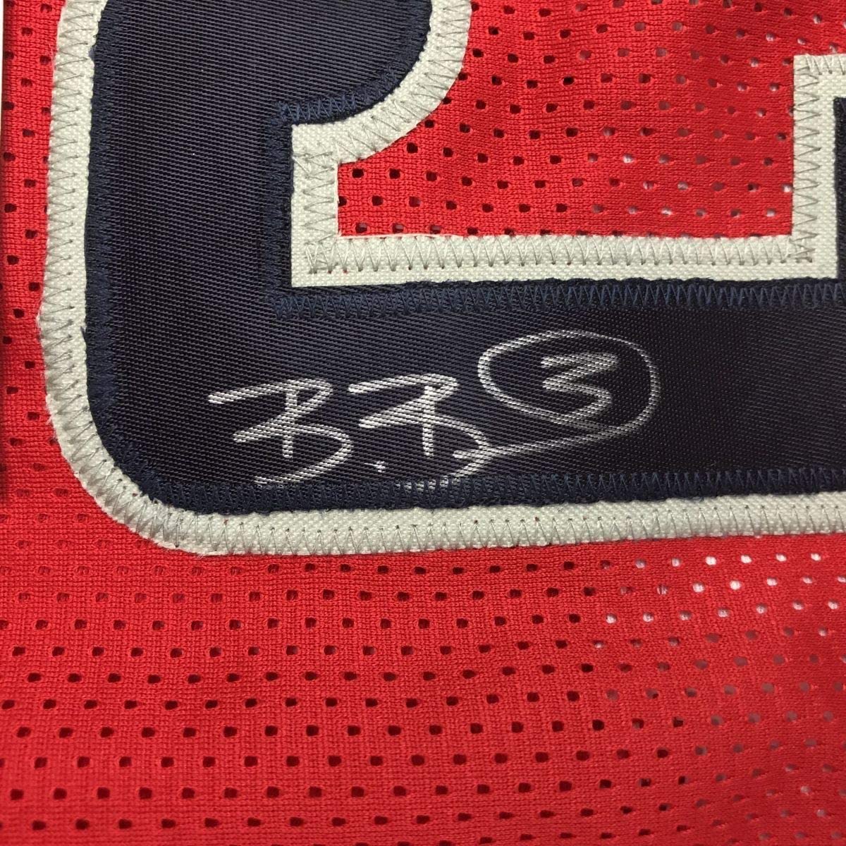 Framed Autographed/Signed Bradley Beal 33x42 Washington Red Basketball Jersey JSA COA