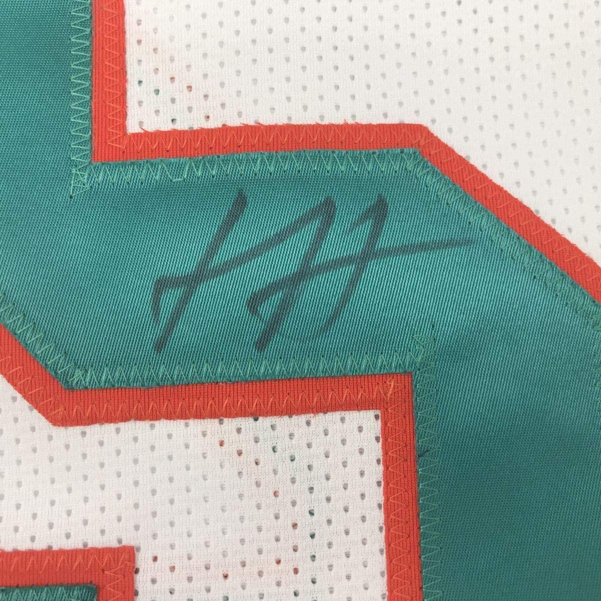 Framed Autographed/Signed Xavien Howard 33x42 Miami White Football Jersey PSA/DNA COA