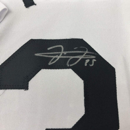 Autographed/Signed Frank Thomas Chicago Retro White Baseball Jersey JSA COA