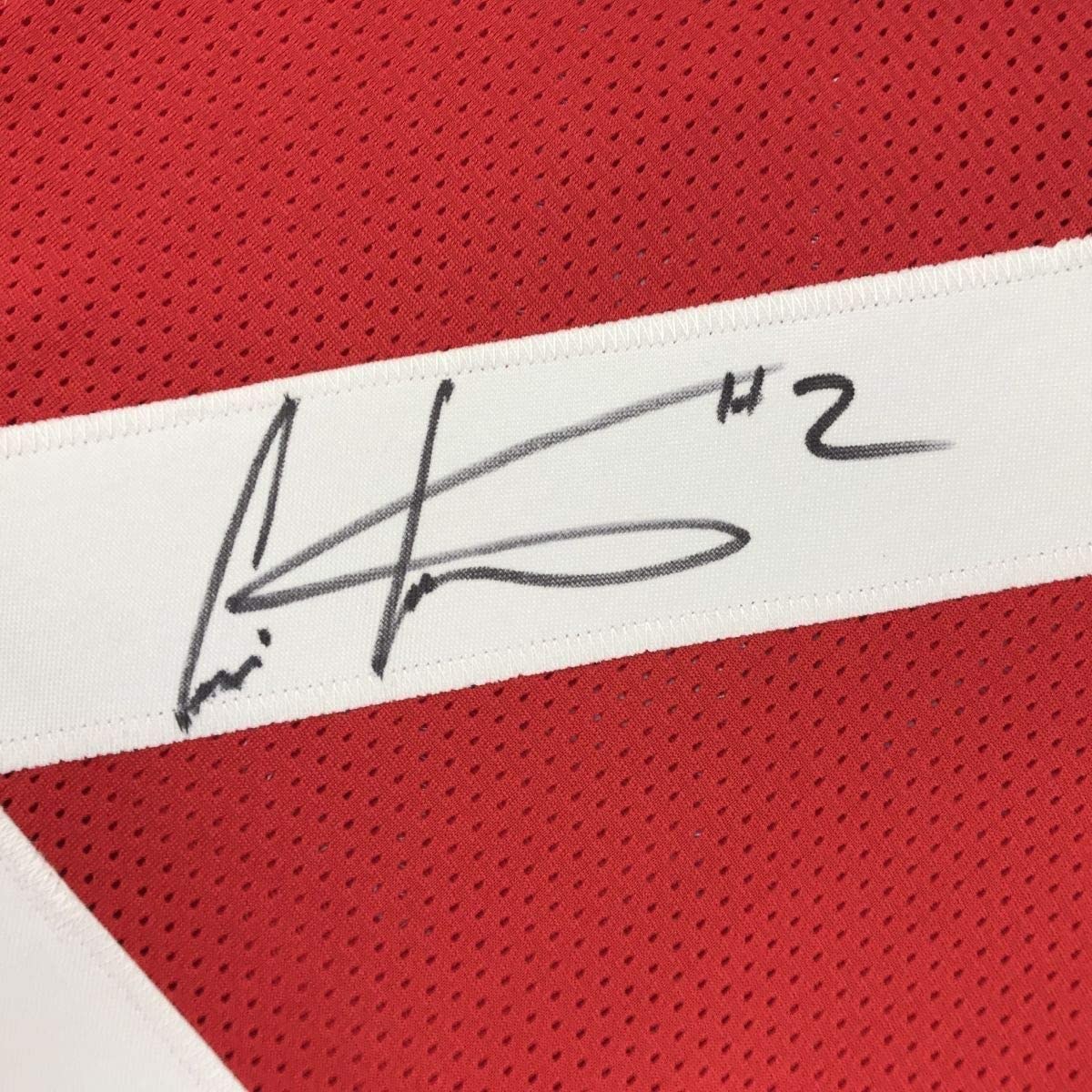 Framed Autographed/Signed Cris Carter 33x42 Ohio State Red College Football Jersey JSA COA