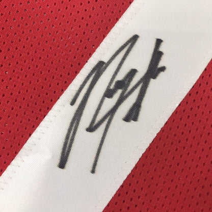 Framed Autographed/Signed Rodney Hampton 33x42 Georgia Red College Football Jersey PSA/DNA COA