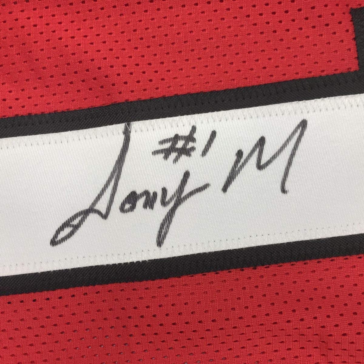 Framed Autographed/Signed Sony Michel 33x42 Georgia Red College Football Jersey JSA COA