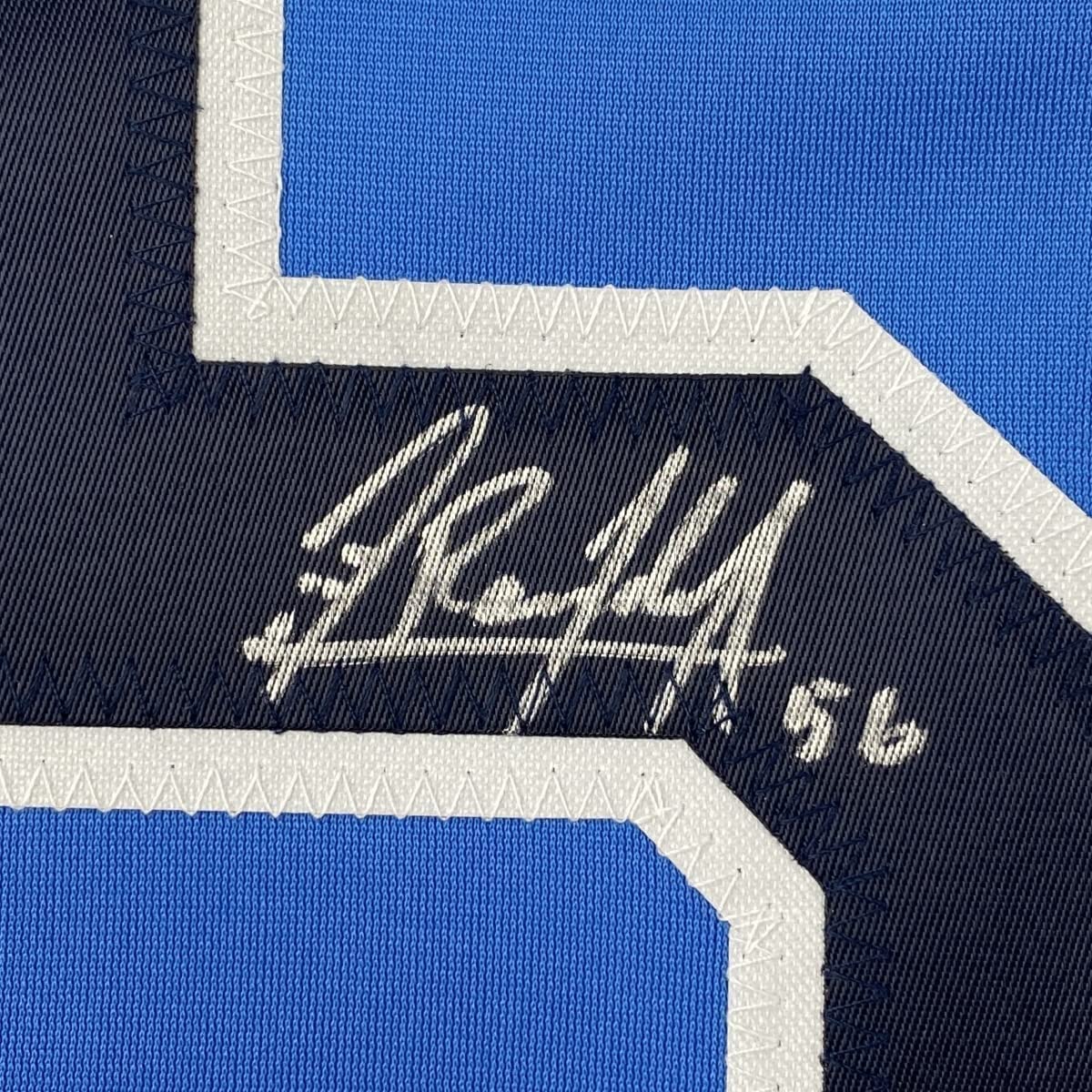 Framed Autographed/Signed Randy Arozarena 33x42 Tampa Bay Light Blue Baseball Jersey JSA COA