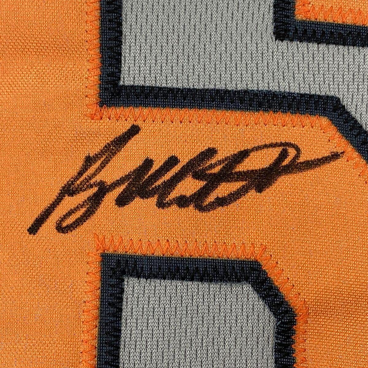 Framed Autographed/Signed Ryan Mountcastle 33x42 Baltimore Grey Baseball Jersey Beckett BAS COA