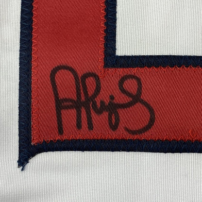 Framed Autographed/Signed Albert Pujols 33x42 Los Angeles White Baseball Jersey Beckett BAS COA #2