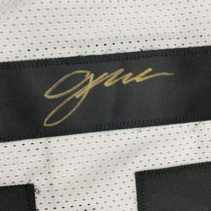 Framed Autographed/Signed Gardner Minshew II 33x42 Jacksonville White Football Jersey PSA/DNA COA