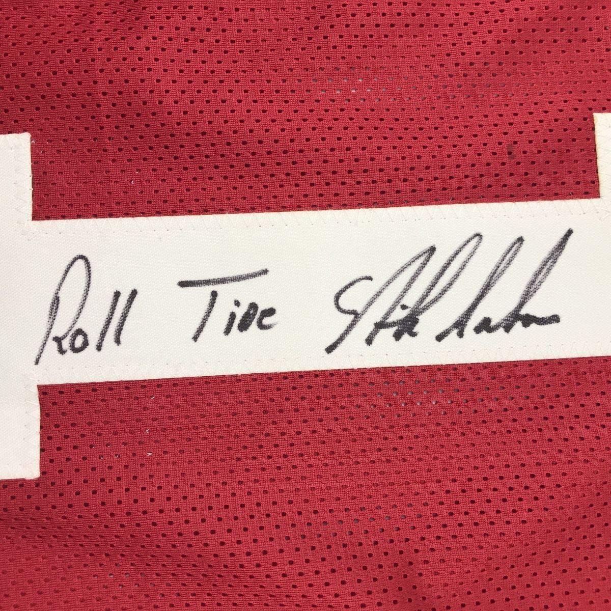Framed Autographed/Signed Nick Saban Roll Tide 33x42 Alabama Red College Football Jersey Beckett BAS COA