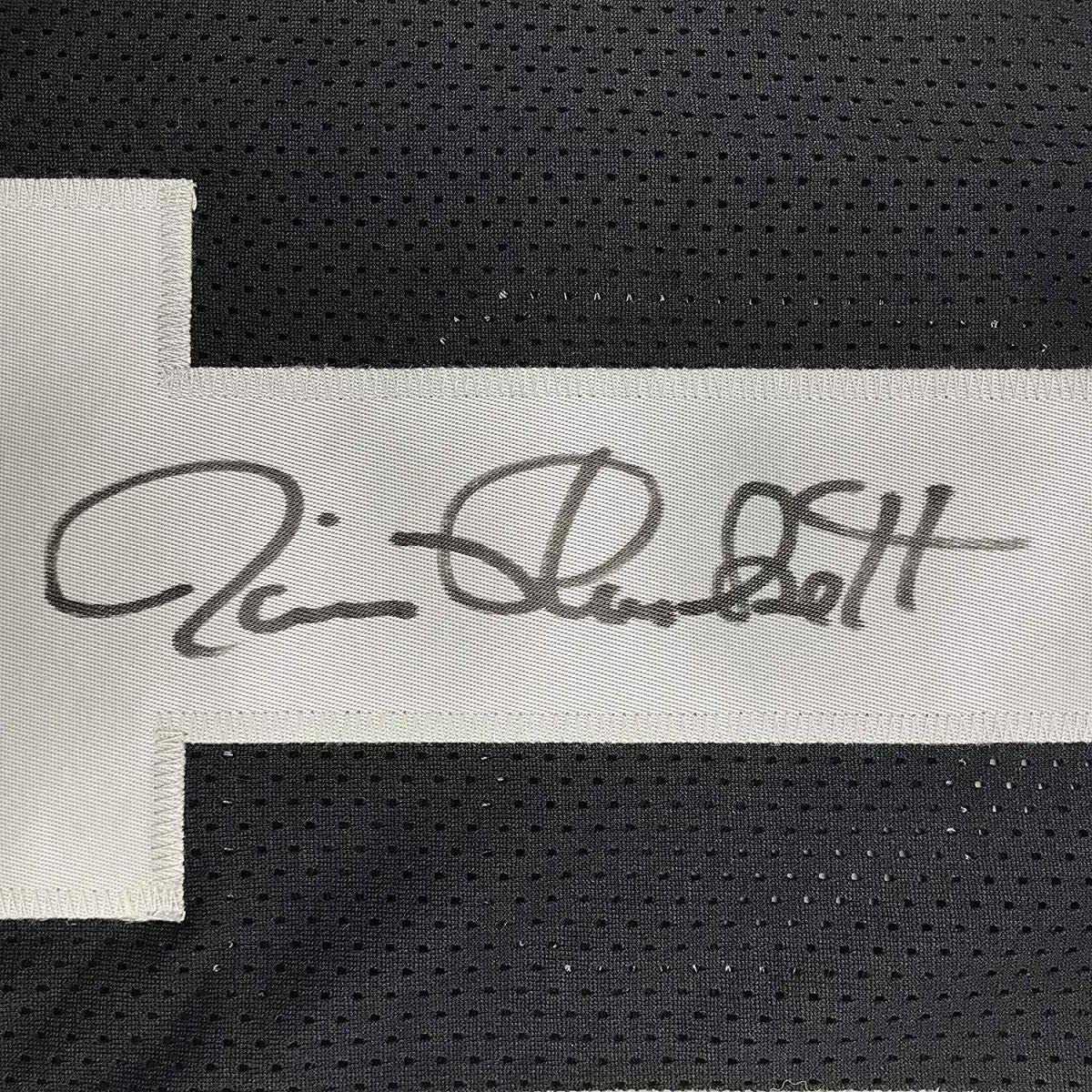 Framed Autographed/Signed Jim Plunkett 33x42 Oakland Black Football Jersey JSA COA