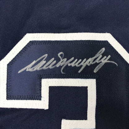 Framed Autographed/Signed Dale Murphy 33x42 Atlanta Dark Blue Baseball Jersey PSA/DNA COA
