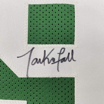 Framed Autographed/Signed Tacko Fall 33x42 Boston Green Basketball Jersey JSA COA