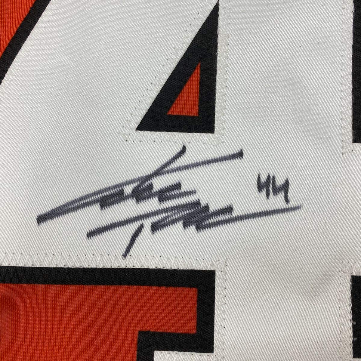 Framed Autographed/Signed Kimmo Timonen 33x42 Philadelphia Orange Hockey Jersey JSA COA