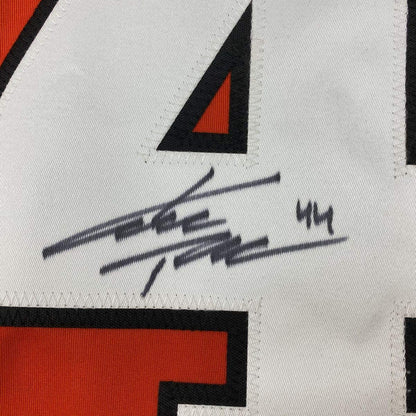 Framed Autographed/Signed Kimmo Timonen 33x42 Philadelphia Orange Hockey Jersey JSA COA
