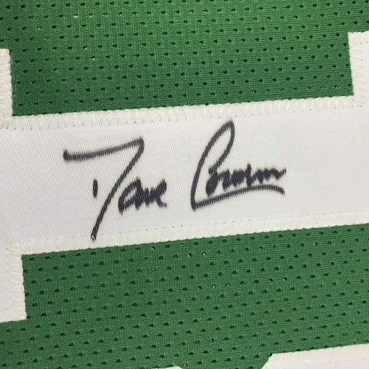 Framed Autographed/Signed Dave Cowens 33x42 Boston Green Basketball Jersey PSA/DNA COA