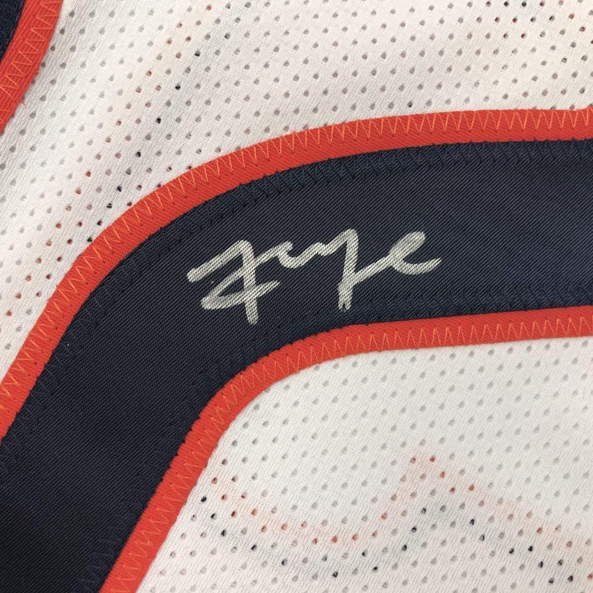 Framed Autographed/Signed Khalil Mack 33x42 Chicago White Football Jersey Beckett BAS COA