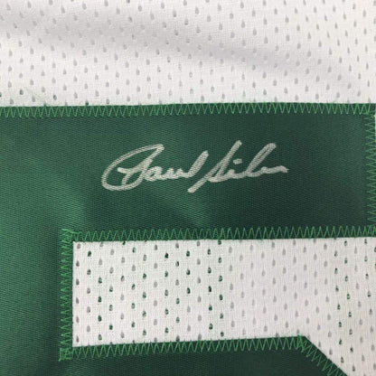Framed Autographed/Signed Paul Silas 33x42 Boston White Basketball Jersey PSA/DNA COA