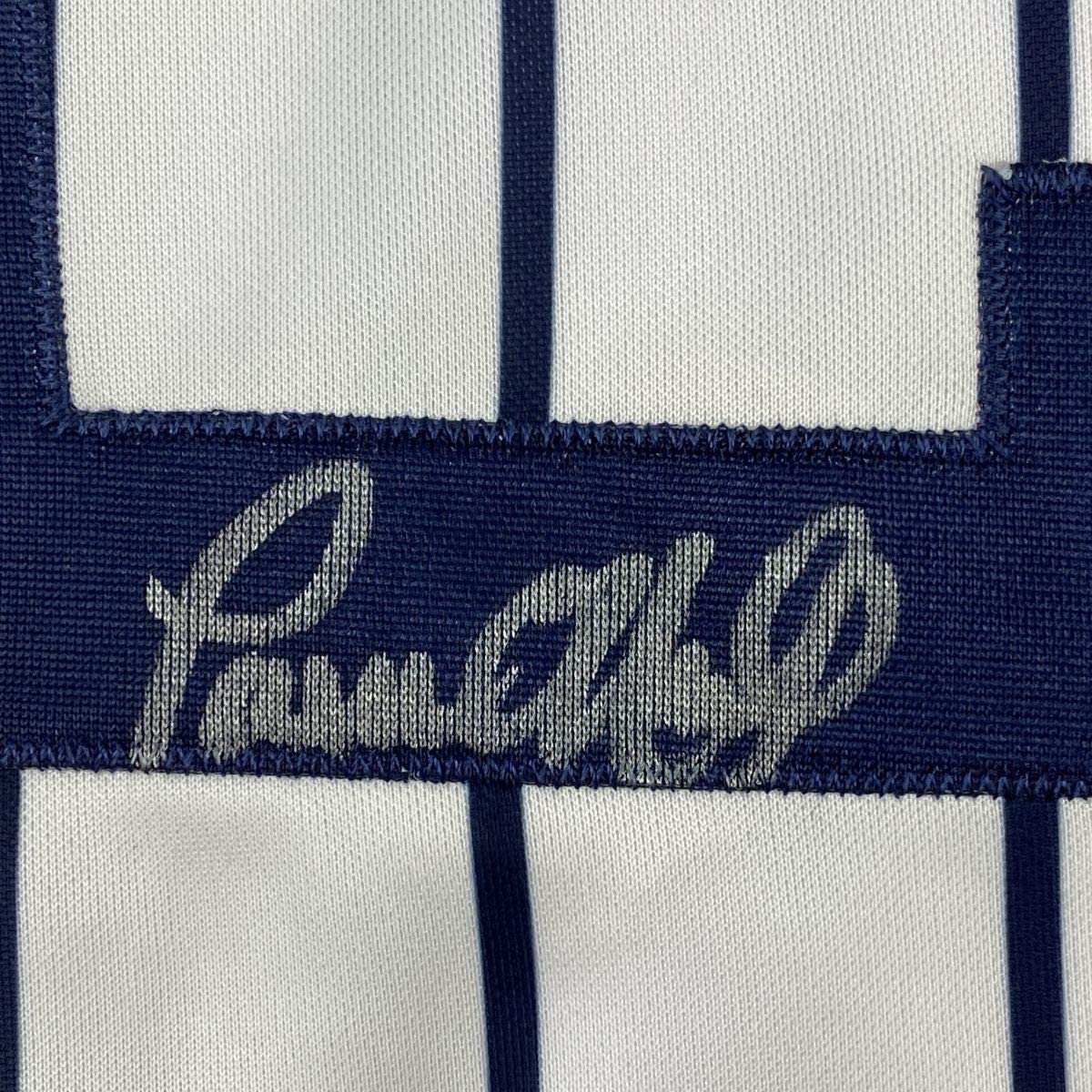 Framed Autographed/Signed Paul O'Neill 33x42 New York Pinstripe Baseball Jersey JSA COA