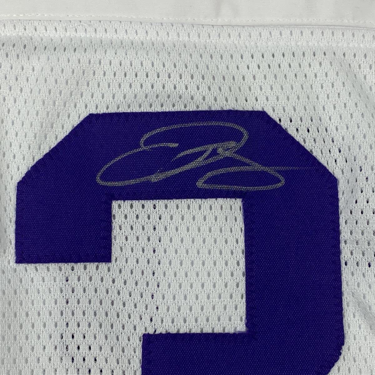 Framed Autographed/Signed Odell Beckham Jr. & Jarvis Landry 33x42 LSU White College Football Jersey JSA COA