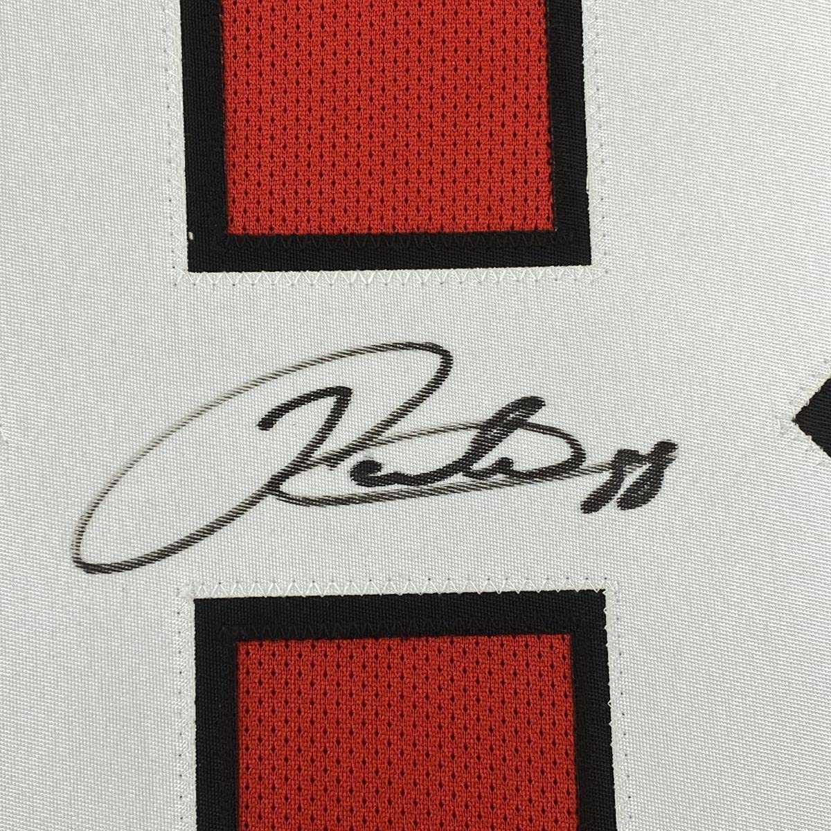 Framed Autographed/Signed Patrick Kane 33x42 Chicago Blackhawks Red Hockey Jersey PSA/DNA COA