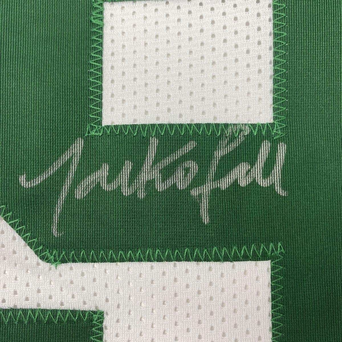 Framed Autographed/Signed Tacko Fall 33x42 Boston White Basketball Jersey PSA/DNA COA