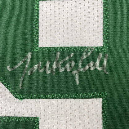 Framed Autographed/Signed Tacko Fall 33x42 Boston White Basketball Jersey PSA/DNA COA