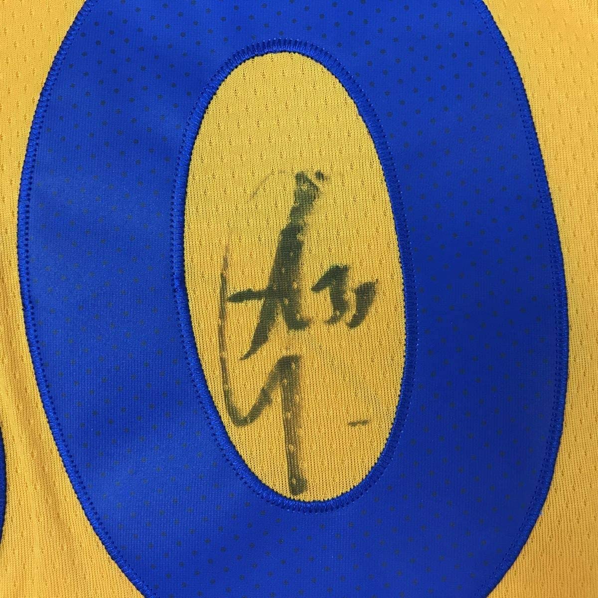Framed Autographed/Signed Stephen Steph Curry 33x42 Golden State Chinese Heritage Yellow Basketball Jersey JSA COA/LOA