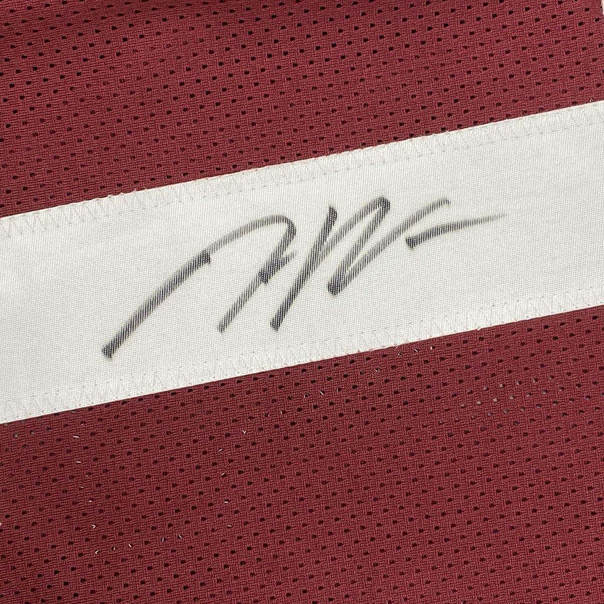 Framed Autographed/Signed Jaylen Waddle 33x42 Alabama Red College Football Jersey Beckett BAS COA