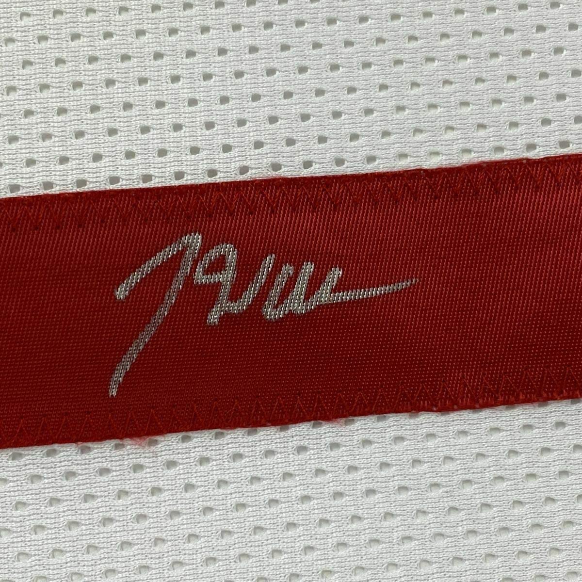 Framed Autographed/Signed John Wall 33x42 Houston White Basketball Jersey JSA COA
