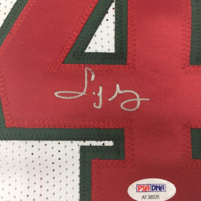 Framed Autographed/Signed Sidney Moncrief 33x42 Milwaukee White Basketball Jersey PSA/DNA COA