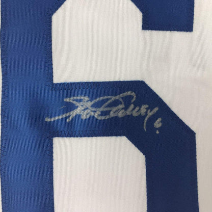 Framed Autographed/Signed Steve Garvey 33x42 Los Angeles LA White Baseball Jersey PSA/DNA COA
