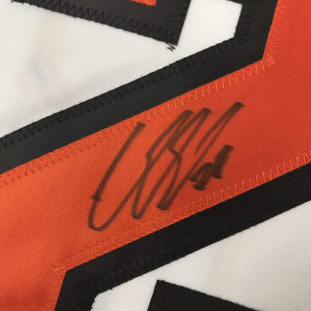 Framed Autographed/Signed Claude Giroux 33x42 Philadelphia White Hockey Jersey JSA COA