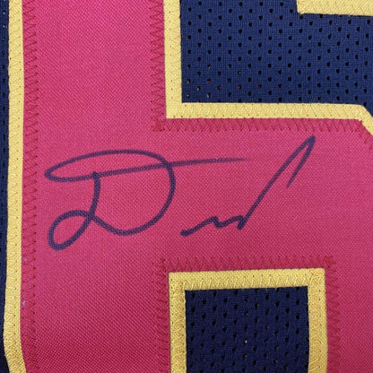 Framed Autographed/Signed Damien Williams 33x42 Kansas City Black Football Jersey JSA COA