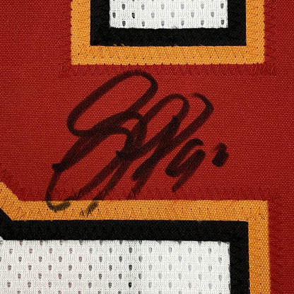 Framed Autographed/Signed Jason Pierre-Paul 33x42 Tampa Bay White Football Jersey Beckett BAS COA