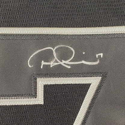 Framed Autographed/Signed Rhys Hoskins 33x42 Big Fella Players Weekend Black Baseball Jersey Beckett BAS COA