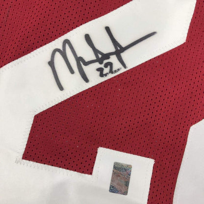 Framed Autographed/Signed Mark Ingram II 33x42 Alabama Crimson College Football Jersey GTSM COA Holo Only