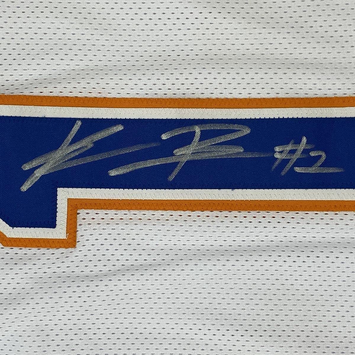 Framed Autographed/Signed Kadarius Toney 33x42 Florida White College Football Jersey JSA COA