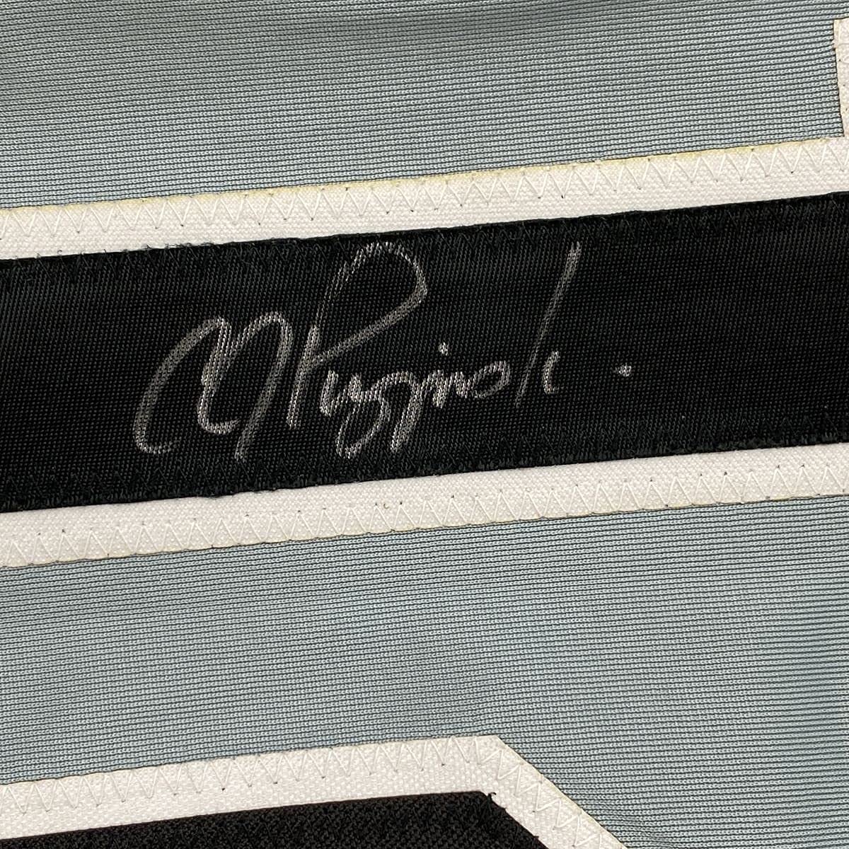 Framed Autographed/Signed AJ A.J. Pierzynski 33x42 Chicago Grey Baseball Jersey PSA/DNA COA