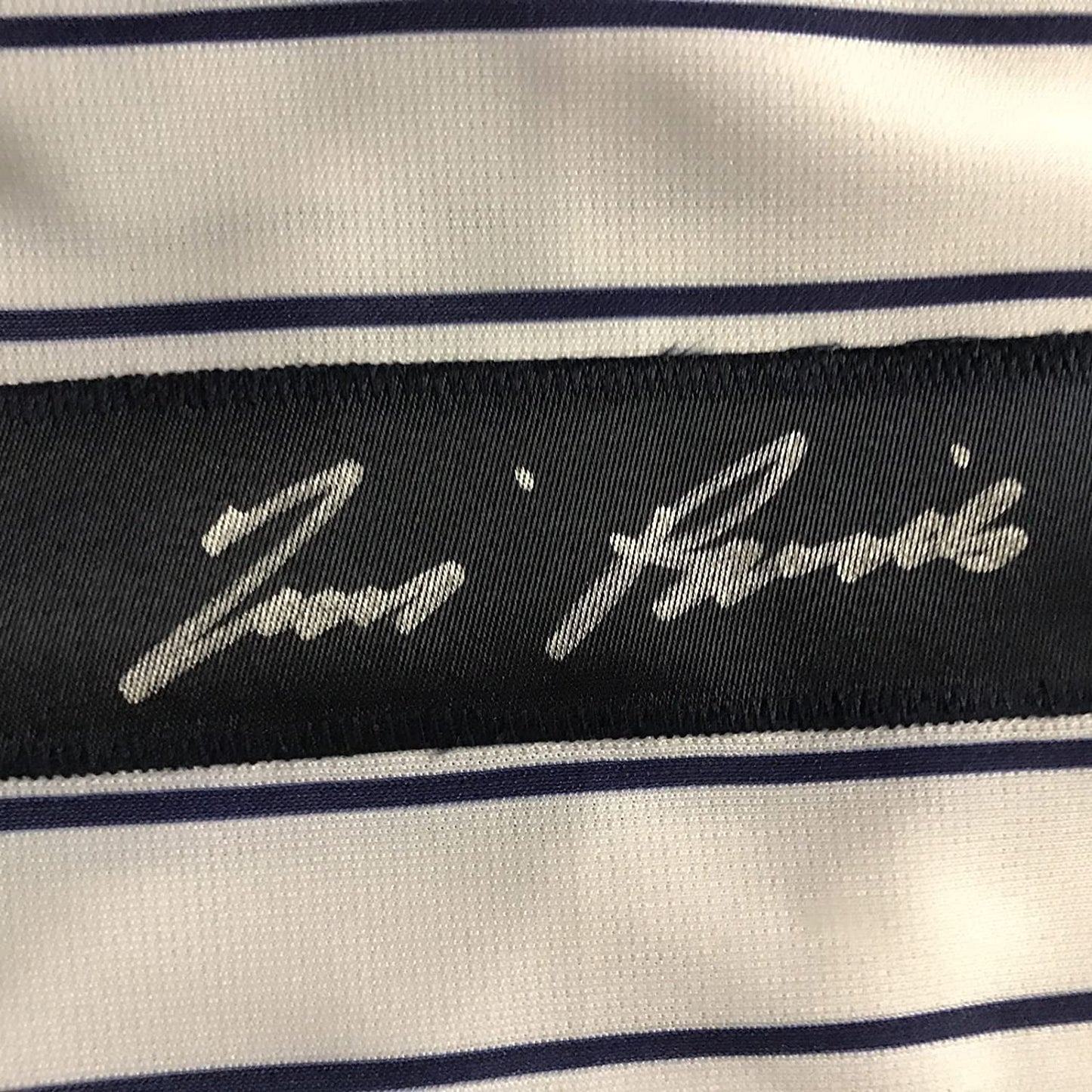 Framed Autographed/Signed Tim Raines 33x42 New York Pinstripe Baseball Jersey JSA COA