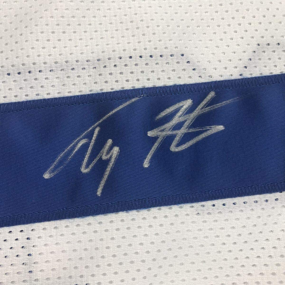 Framed Autographed/Signed TY T.Y. Hilton 33x42 Indianapolis White Football Jersey JSA COA
