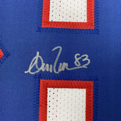 Framed Autographed/Signed Andre Reed 33x42 Buffalo White Football Jersey JSA COA